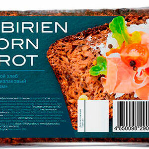 Хлеб Сибирский пекарь Зерновой мультизлаковый со льном