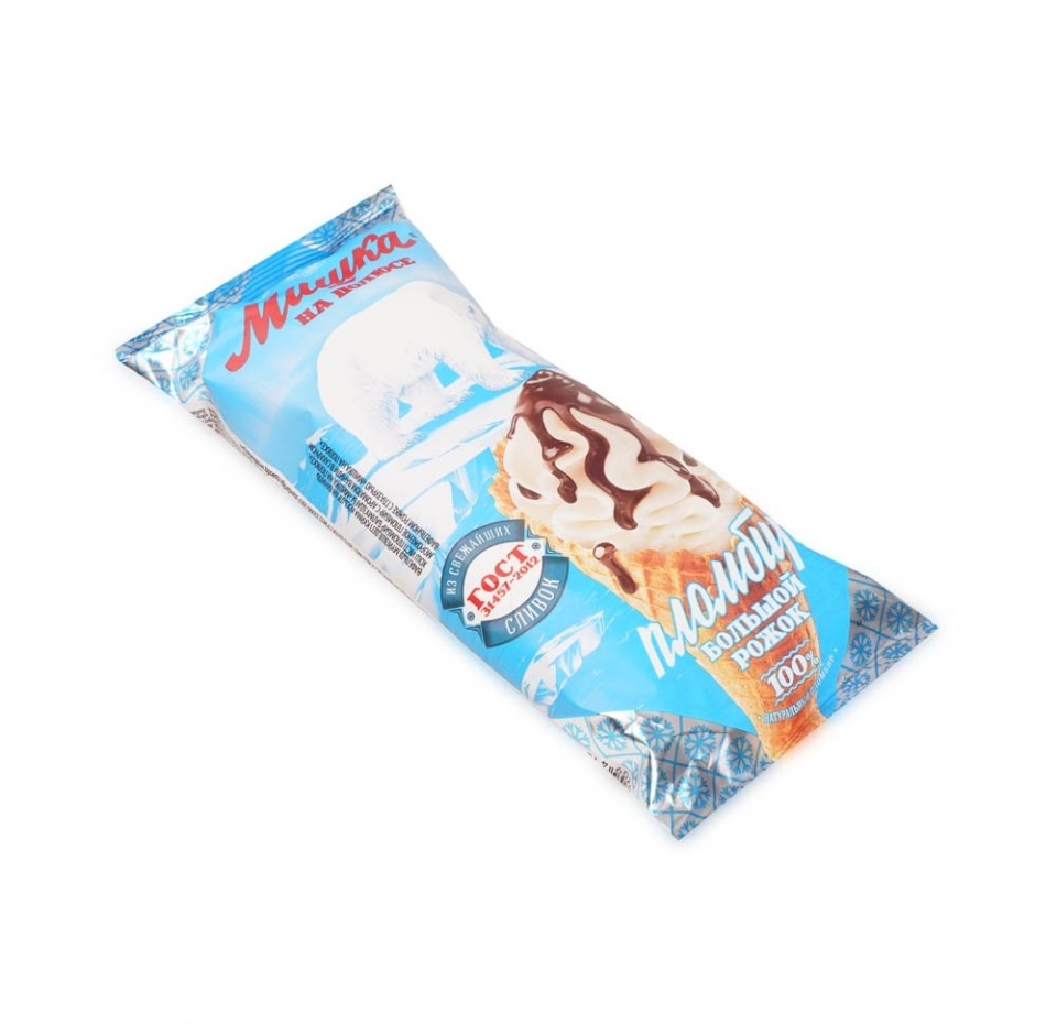 

Мороженое Мишка на Полюсе рожок ваниль и шоколад 110 г