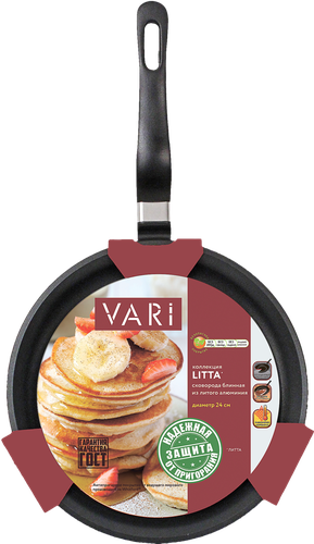 

Сковорода блинная VARI 24см литая