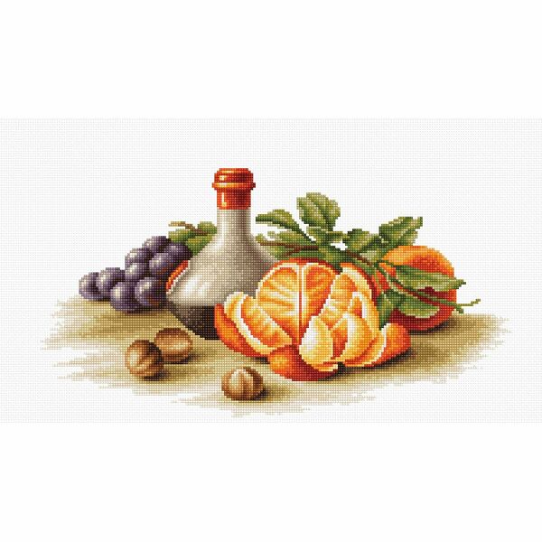 B2250 Набор для вышивания 'Натюрморт с апельсинами' 35,5*19см, Luca-S