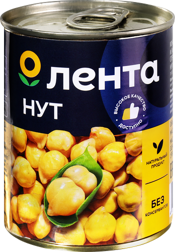 Нут Лента консервированный, 360г