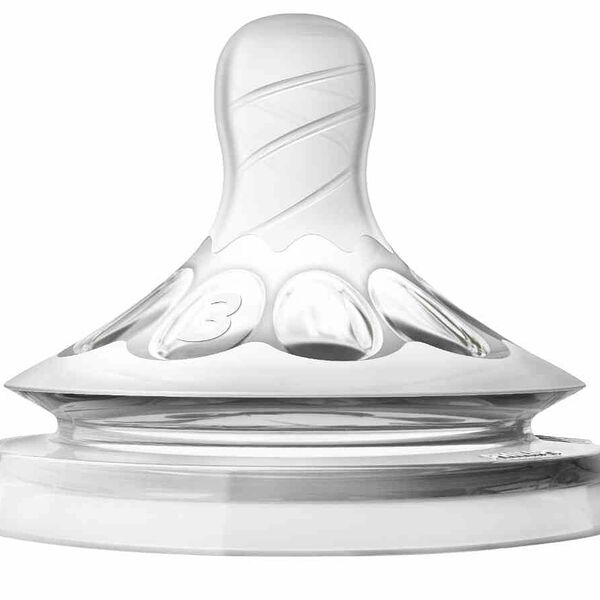 Соска для бутылочки для детей с 3-х месяцев Philips Avent Медленный поток 2 шт