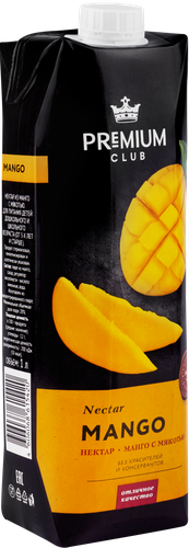 

Нектар Premium Club Манго с мякотью 1 л