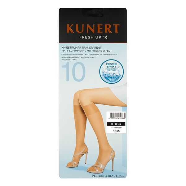 Носки женские Kunert Fresh Up цвет 050/черный 10 den Kunert размер 35-38 Германия