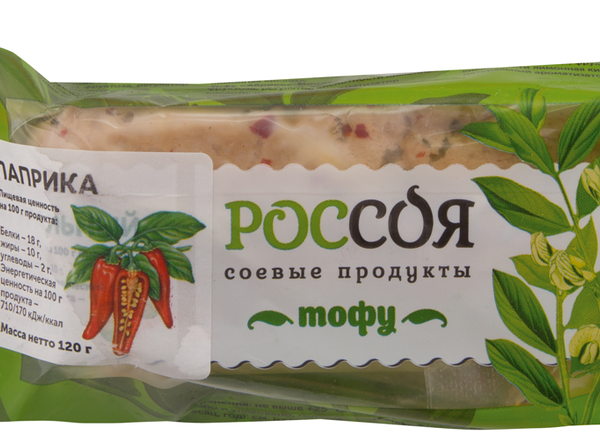Продукт белковый РОССОЯ Тофу паприка
