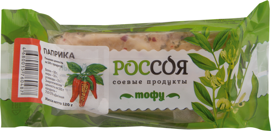 

Продукт белковый РОССОЯ Тофу паприка