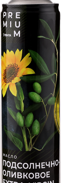 Масло подсолнечно-оливковое ЛЕНТА PREMIUM нерафинированное, спрей
