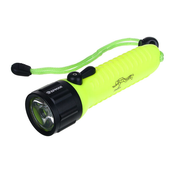 Ермак фонарь водонепроницаемый, 1 xpe led, 4xaa, 1 режим, пластик, алюминий