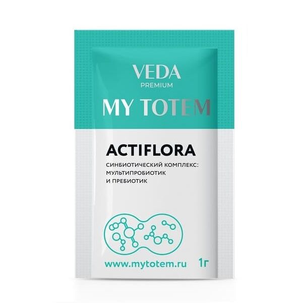 Синбиотический комплекс для кошек Veda My Totem Actiflora 1 пакет