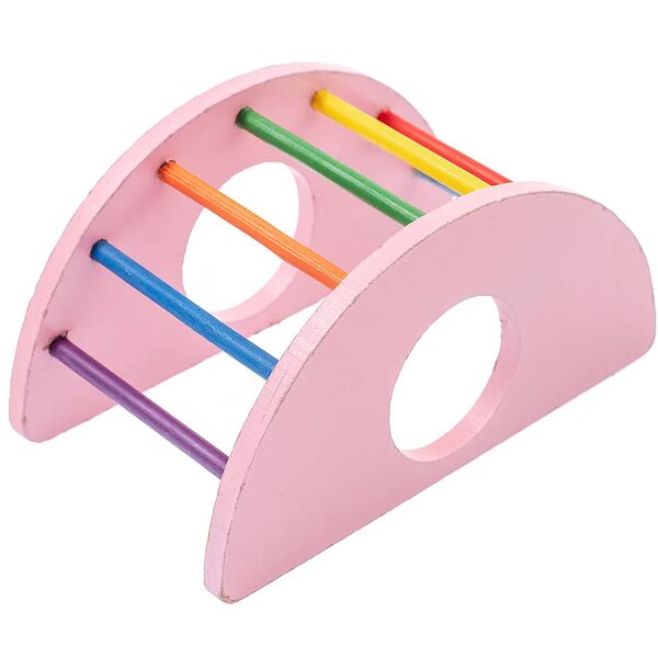 Лесенка для хомяков Радуга, 14x8x7 см