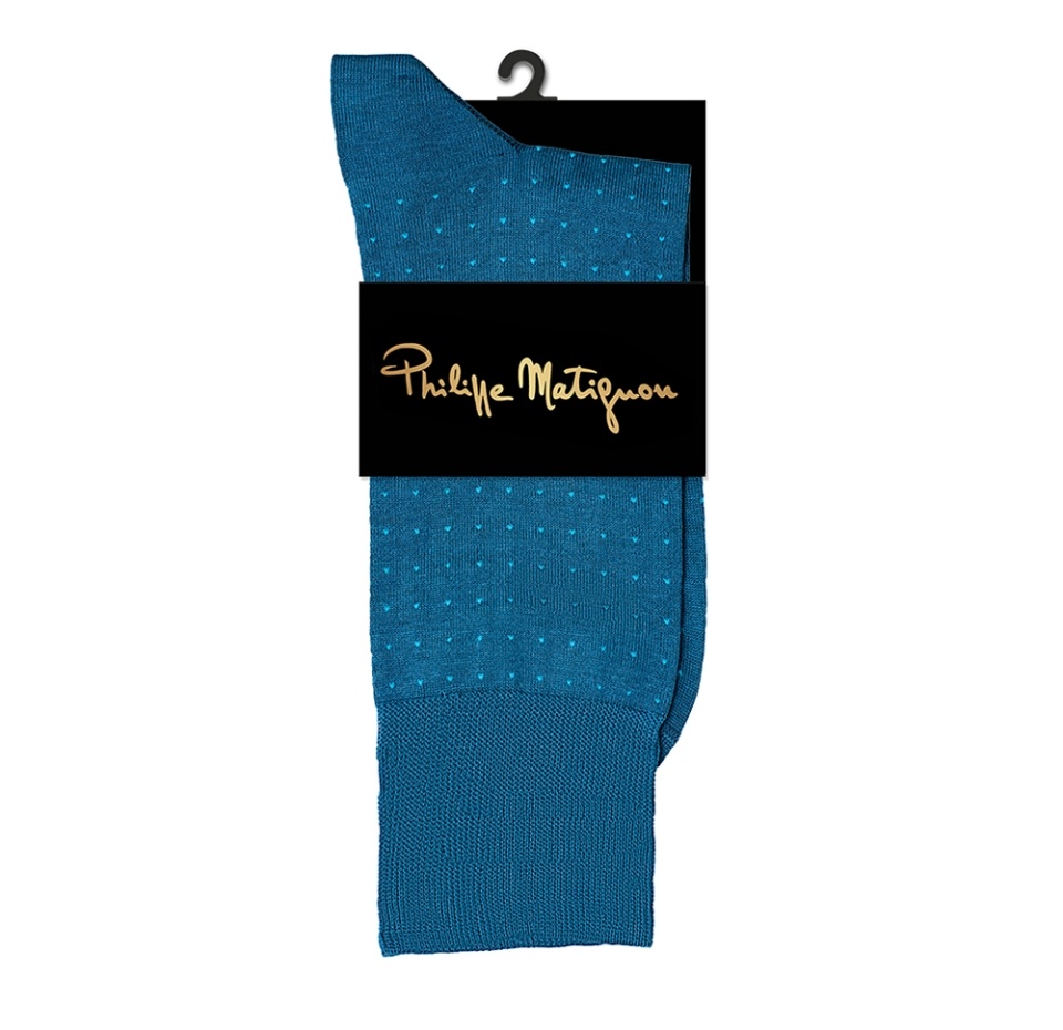 

Носки Philippe Matignon Пунто Синий/Голубой р. 42-44, Россия