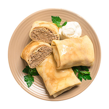 

Блинчики с мясом 210 г
