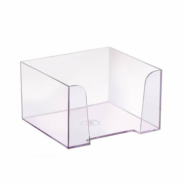 Бокс для бумаги 9х9х5 прозрачный ПЛ61