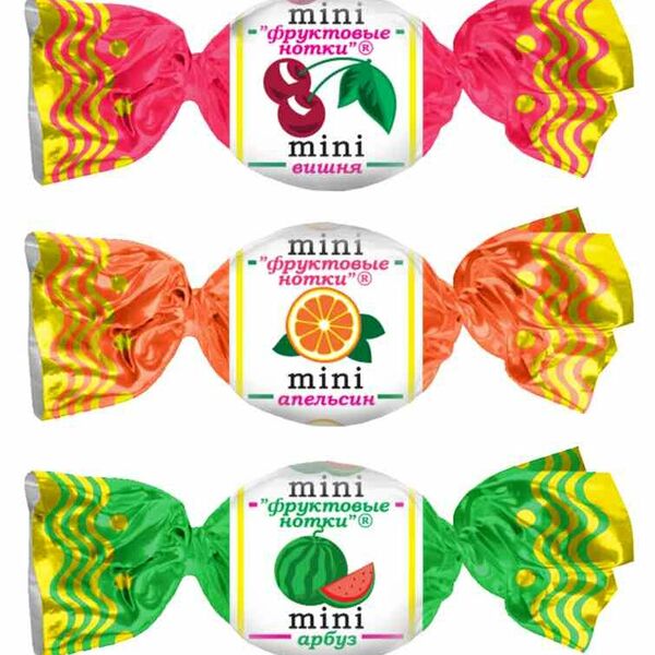 Мини-карамель Фруктовые Нотки Ассорти