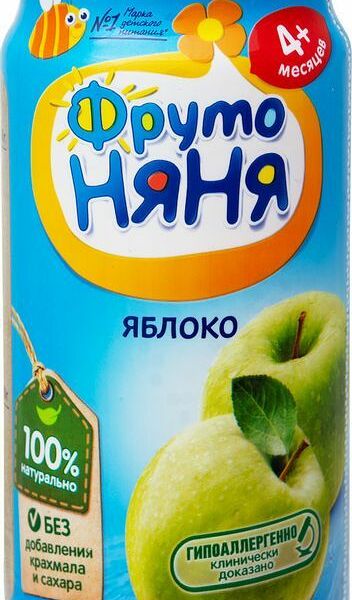 Пюре ФрутоНяня яблочное с 5 месяцев, 250г
