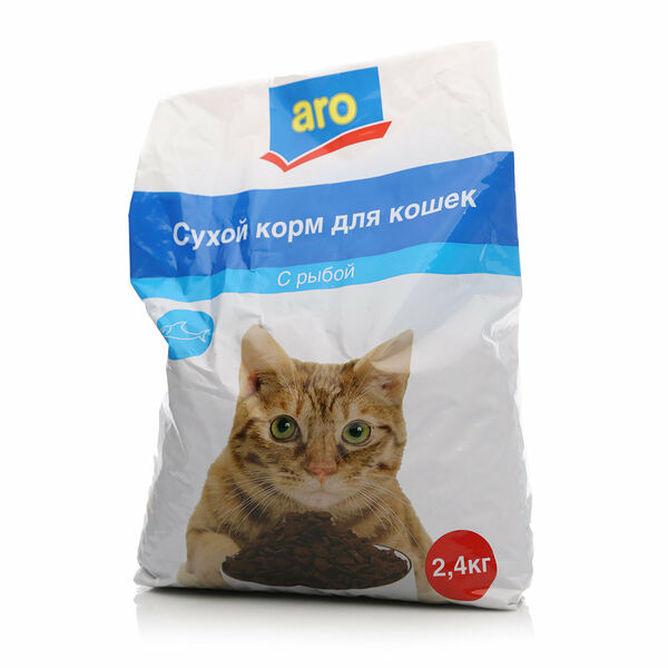 Корм сухой для кошек с рыбой ТМ Aro (Аро)