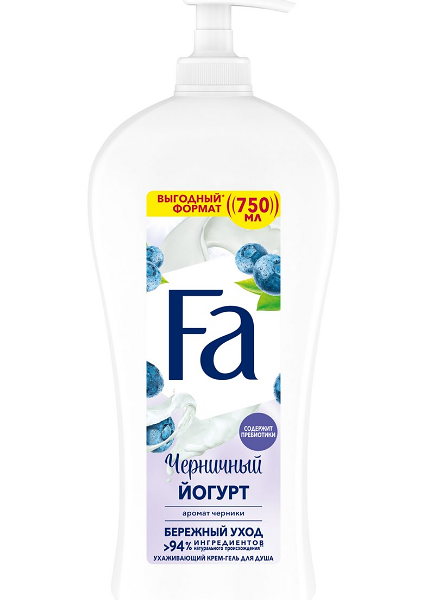 Гель для душа Fa Черничный йогурт