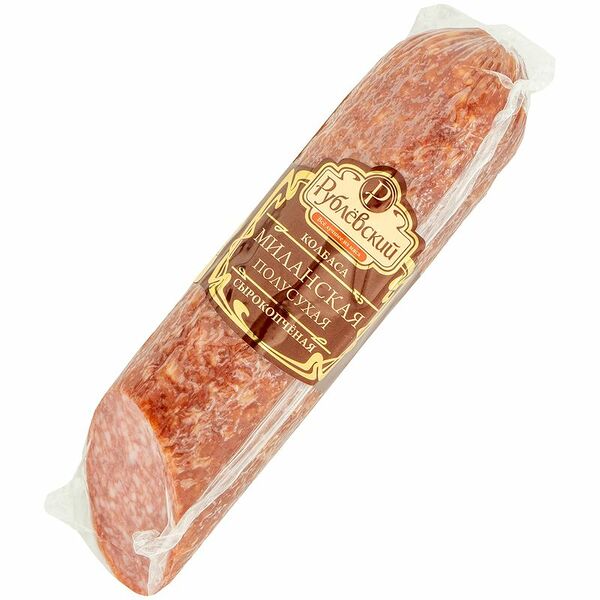 Колбаса сырокопчёная Рублевский Миланская полусухая, 270г