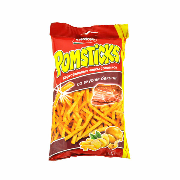 Чипсы картофельные Pomstiks со вкусом бекона ТМ Lorenz (Лоренц)