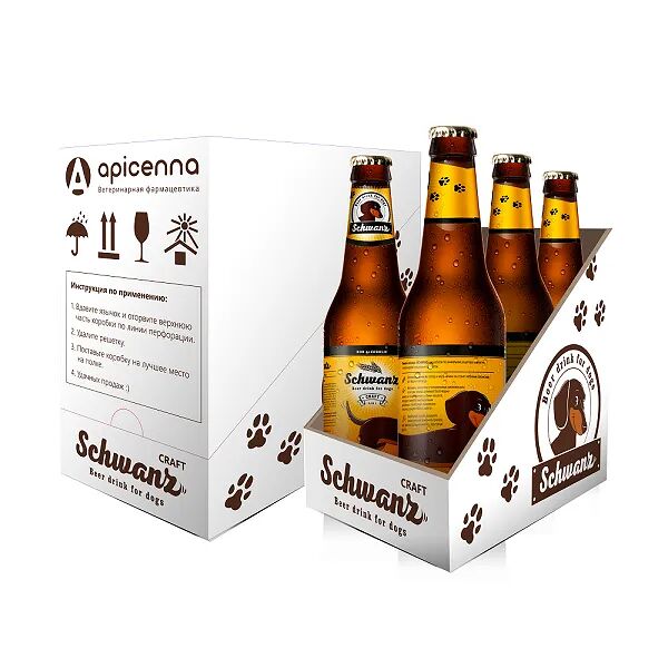 Лакомство для собак пивной напиток, 6 бутылок