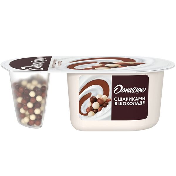 Йогурт Даниссимо Фантазия 6.9% с Хрустящими Шариками, 105 г