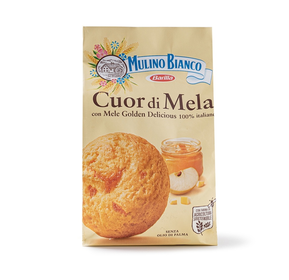 

Печенье сдобное Mulino Bianco Cuor Di Mela с яблочной начинкой 250 г