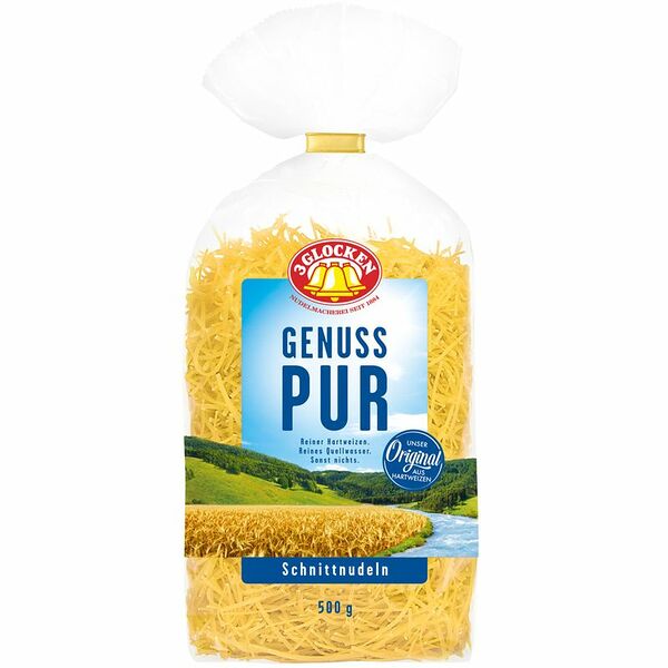 Лапша 3 Glocken Genuss Pur мелкая, 500г