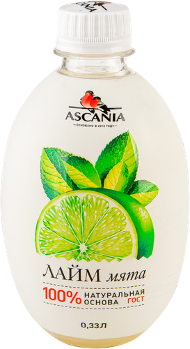 

Напиток безалкогольный Ascania лайм-мята сильногазированный 330 мл