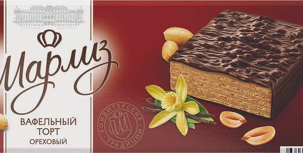Торт Шарлиз Ореховый вафельный 230г