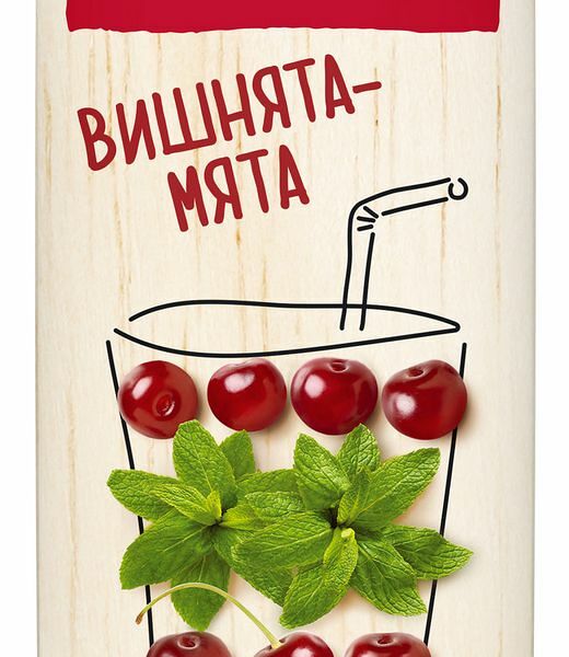 Напиток Моя Семья Вишнята-Мята 0.95л