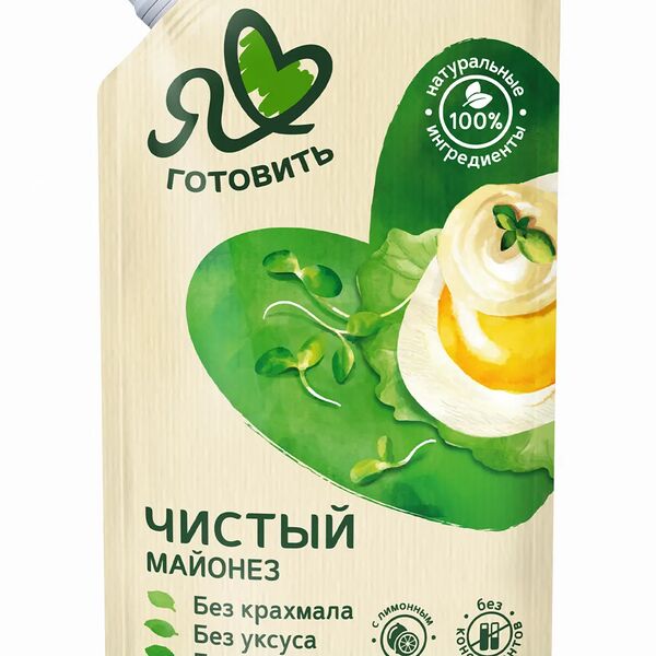 Майонез Чистый 67% я люблю готовить, 336 г