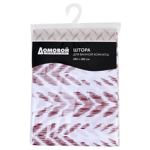 Занавеска для ванной комнаты Домовой Стрелы, 180х180 см, полиэстер