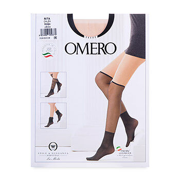 Гольфы женские Omero Rita Calza цвет Rosa 15/30 den One size Италия