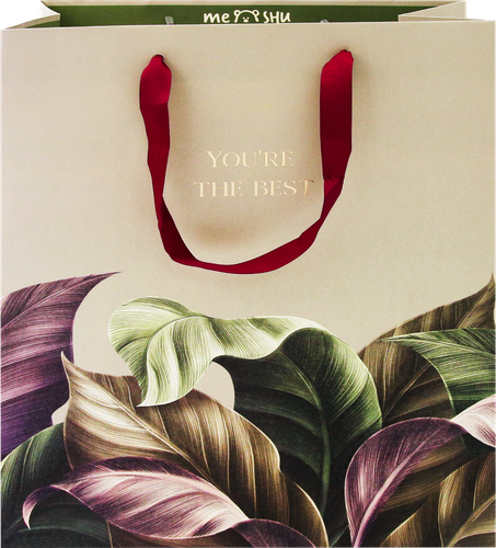 

Пакет подарочный MESHU The best, 26х32х12см, отделка фольгой, выборочный лак, ламинация