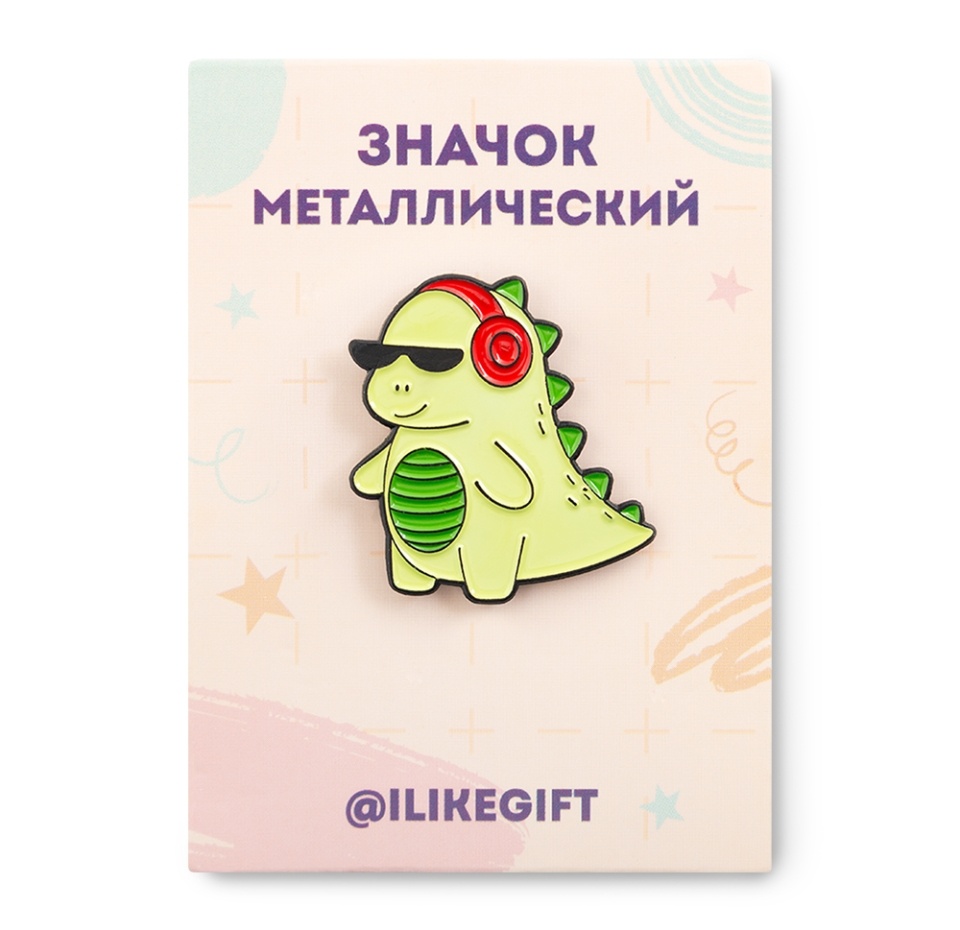 

Значок Pinpinpin Disco dinosaur