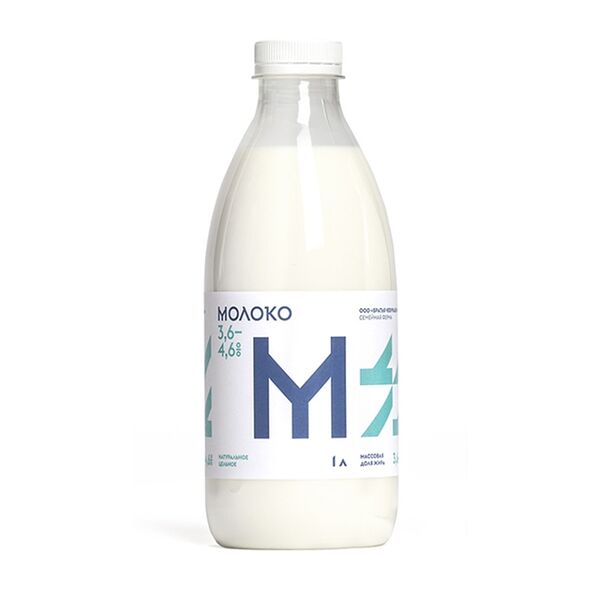 Молоко пастеризованное цельное 3.6–4.6%, «Братья Чебурашкины»