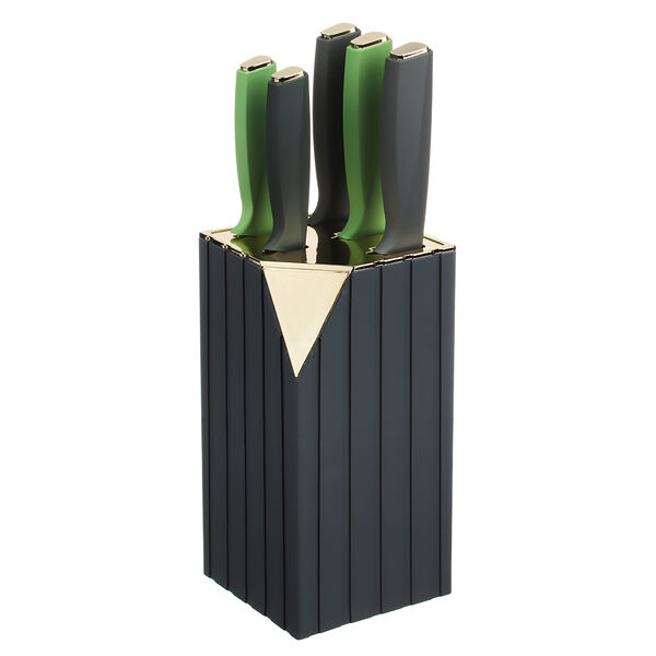 Satoshi орис набор ножей кухонных 5 шт + подставка