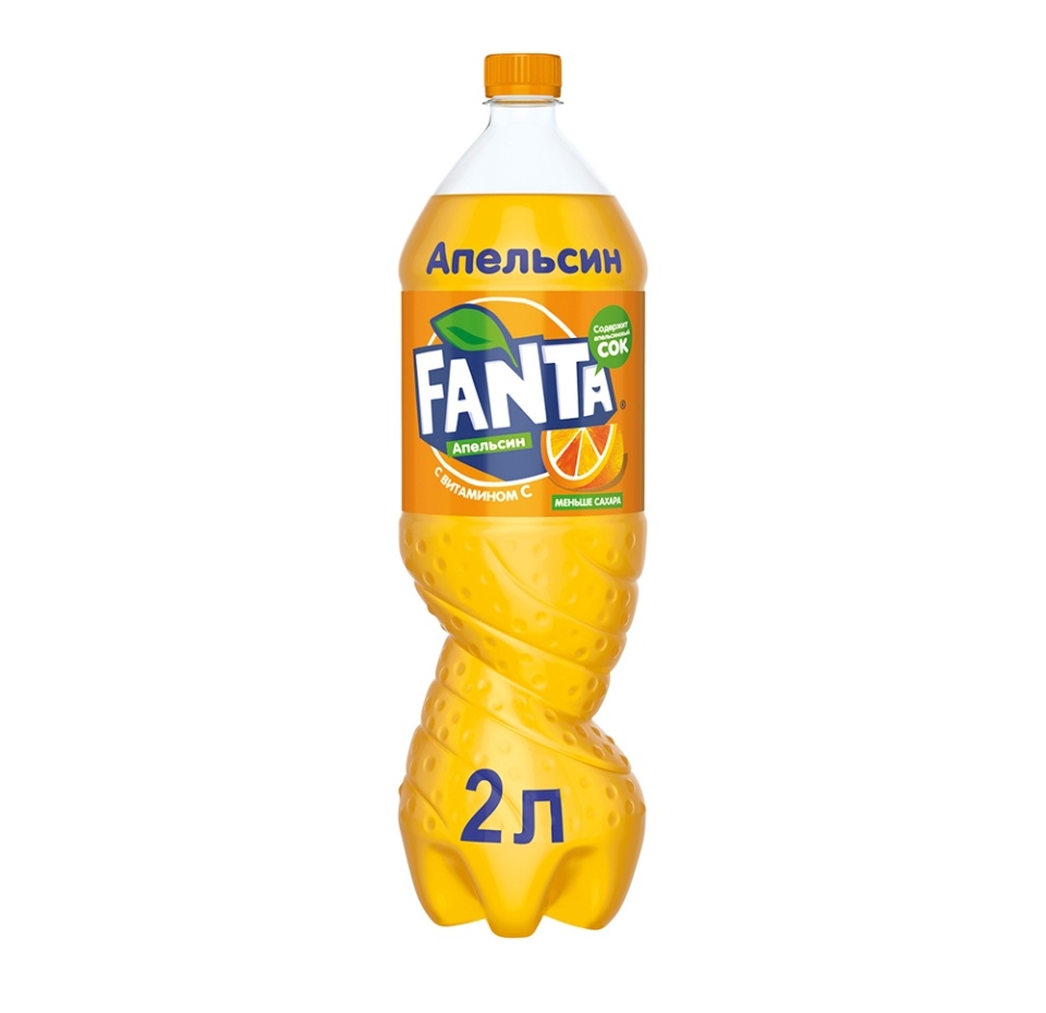 

Напиток безалкогольный Fanta апельсин газированный 2 л