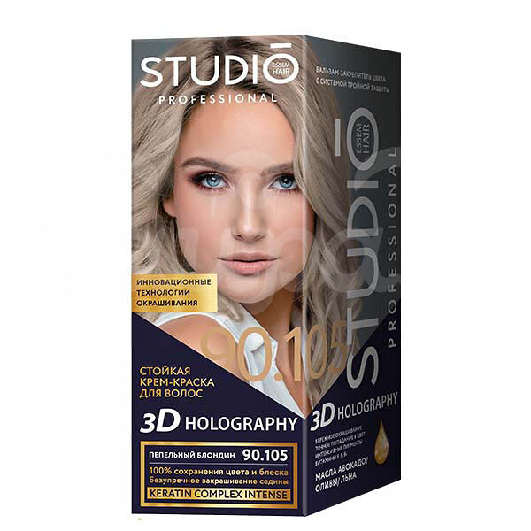 Крем-краска для волос Bio Color 90.105 Пепельный Блондин