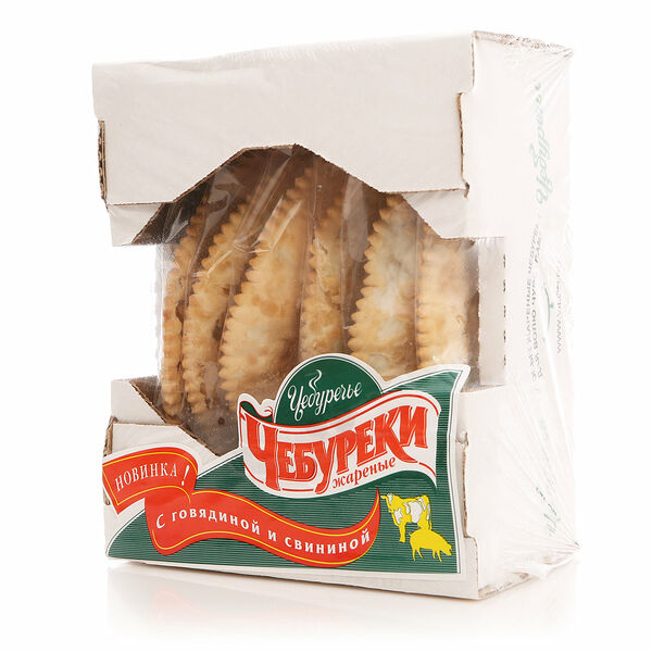 Чебуреки жареные с говядиной и свининой 6*125 г ТМ Чебуречье