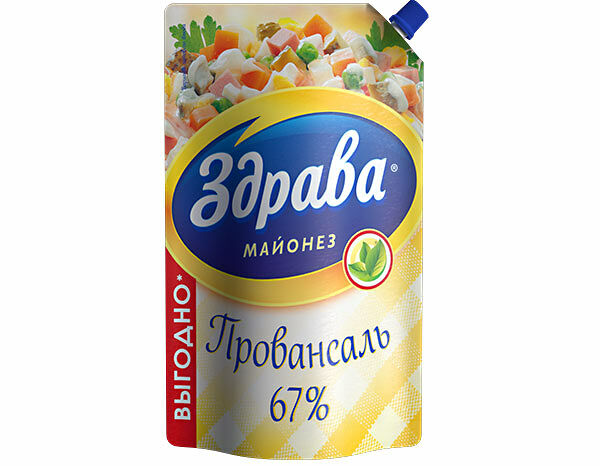 Майонез Здрава Провансаль классический, 67%