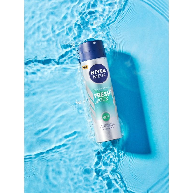 

Антиперспирант спрей мужской Nivea Men Fresh Kick с кактусовой водой 150 мл