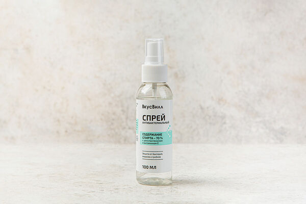 Спрей для рук антибакт., спирт 70%
