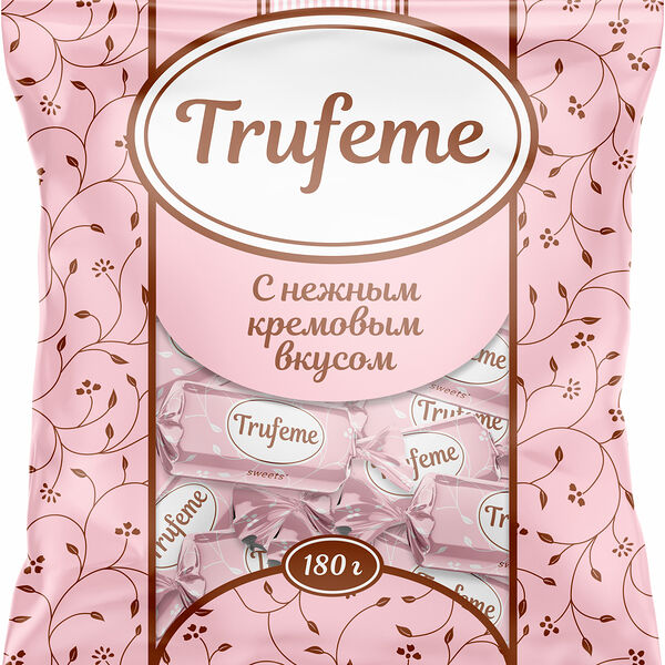 Конфеты Trufeme со вкусом шоколада и кремовым корпусом глазированные 180 г