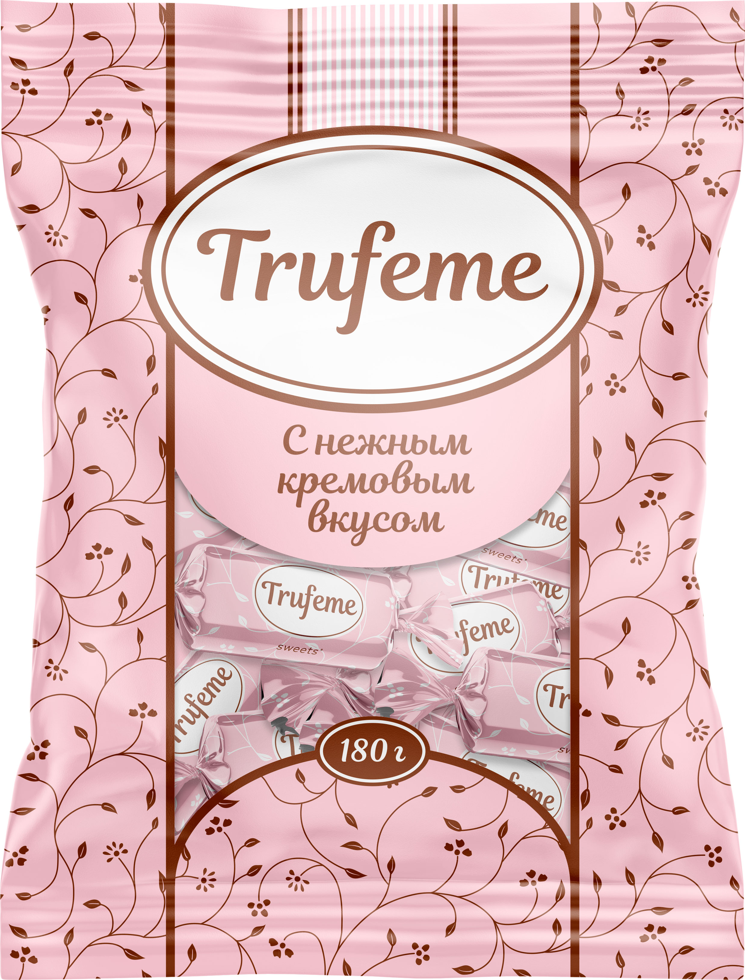 

Конфеты Trufeme со вкусом шоколада и кремовым корпусом глазированные