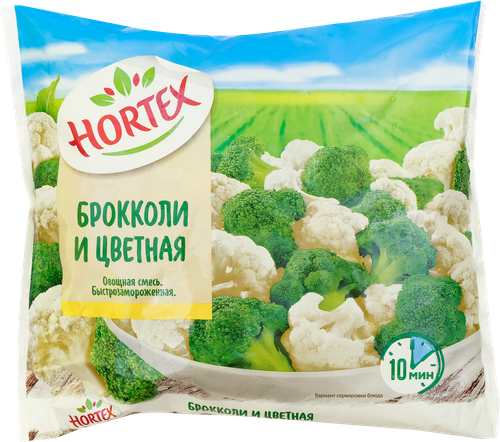 

Овощная смесь Hortex Брокколи и цветная капуста, 400 г