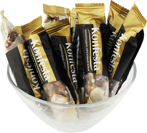 Конфеты КОНФЕСТА глазир. орехово-шоколадная вес до 250г