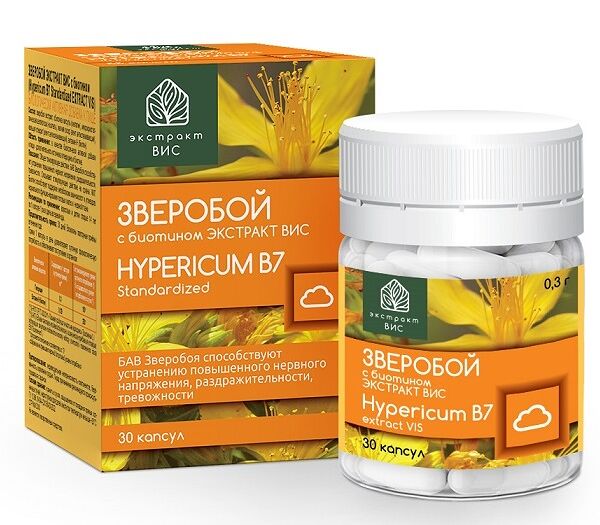 ВИС Зверобой экстракт с биотином Капсулы 0,3 г 30 шт