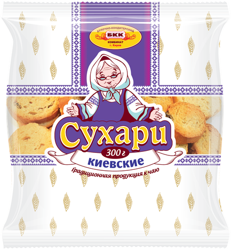 

Сухари БКК КИРОВ Киевские, 300г
