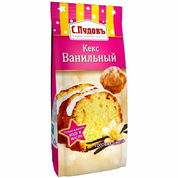 Смесь С.Пудовъ Кекс ванильный, 400г